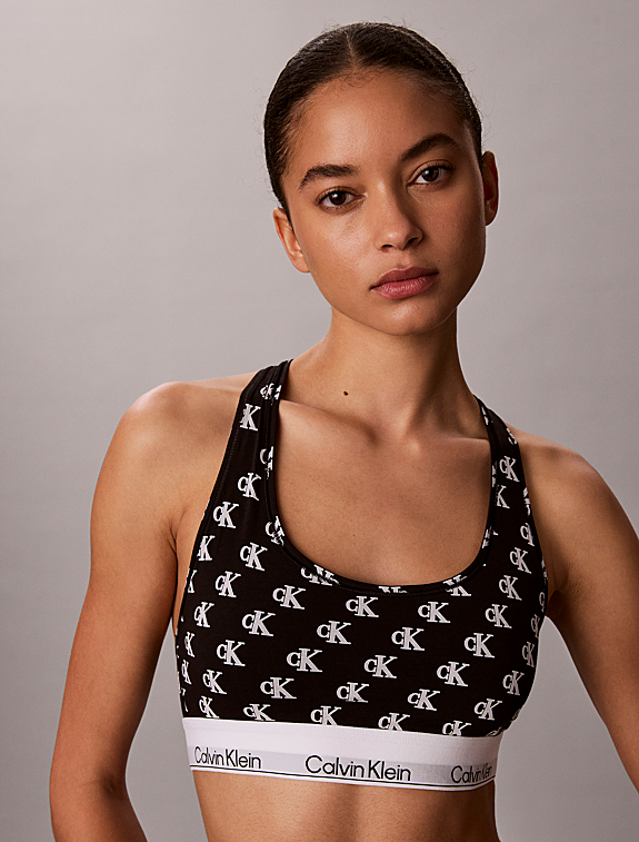 Calvin Klein - Brassiere sfoderata - Icon Cotton Modal - CK All' Over