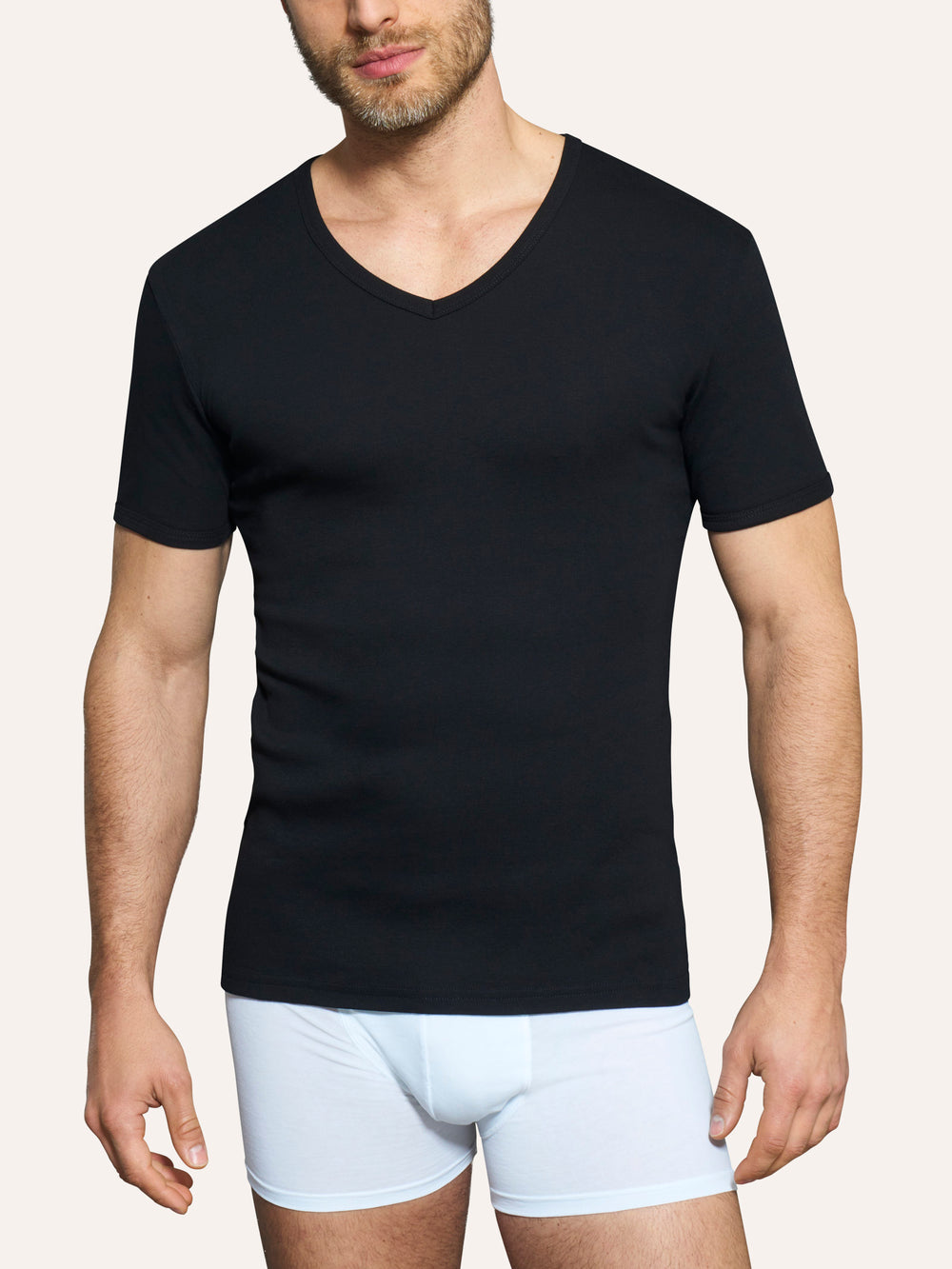 Ragno - Maglia uomo - Thermo Cotton - mezza manica scollo a V