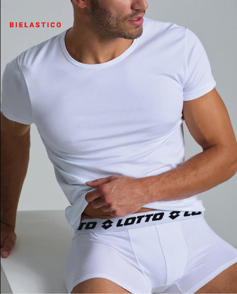 Lotto - Maglia Uomo LT1010 - mezza manica Cotone Elasticizzato