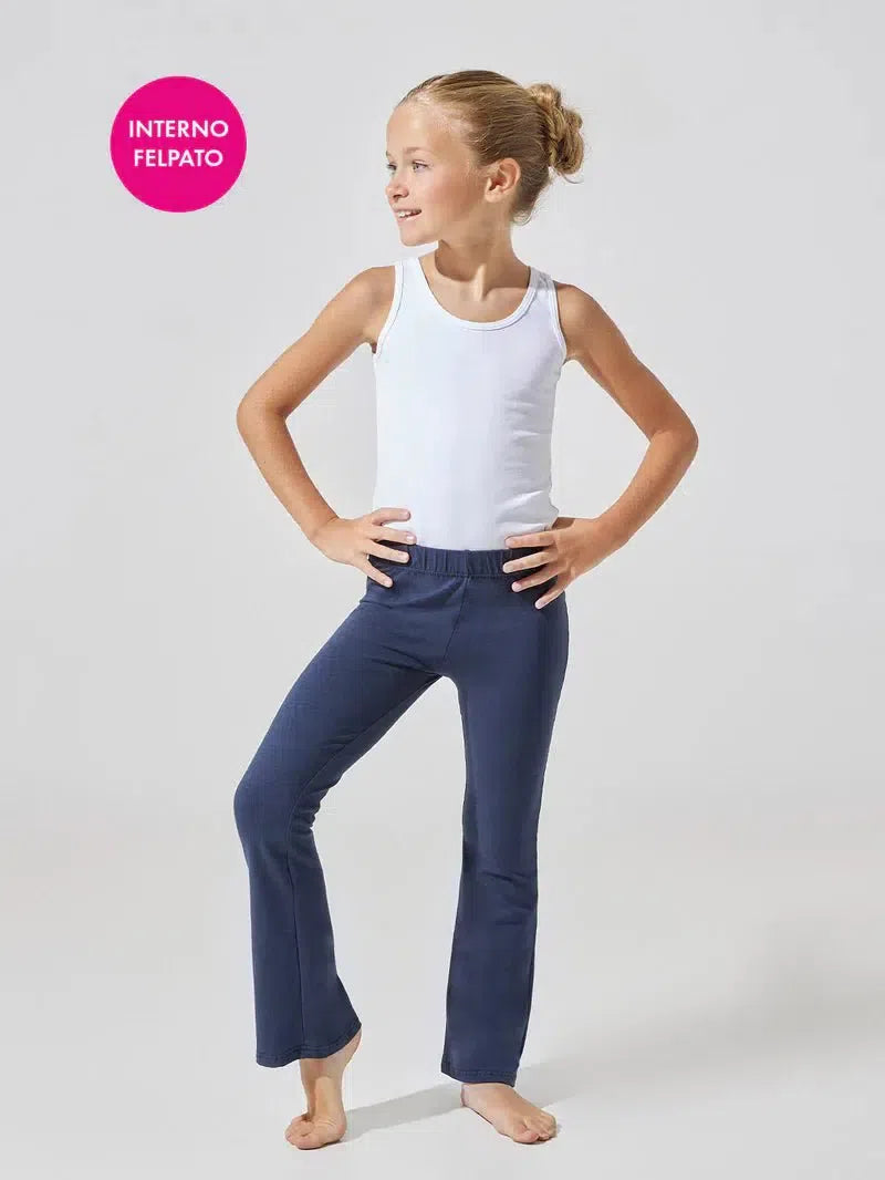 Jadea - Pantaleggings a zampa bimba art. 345 cotone felpato