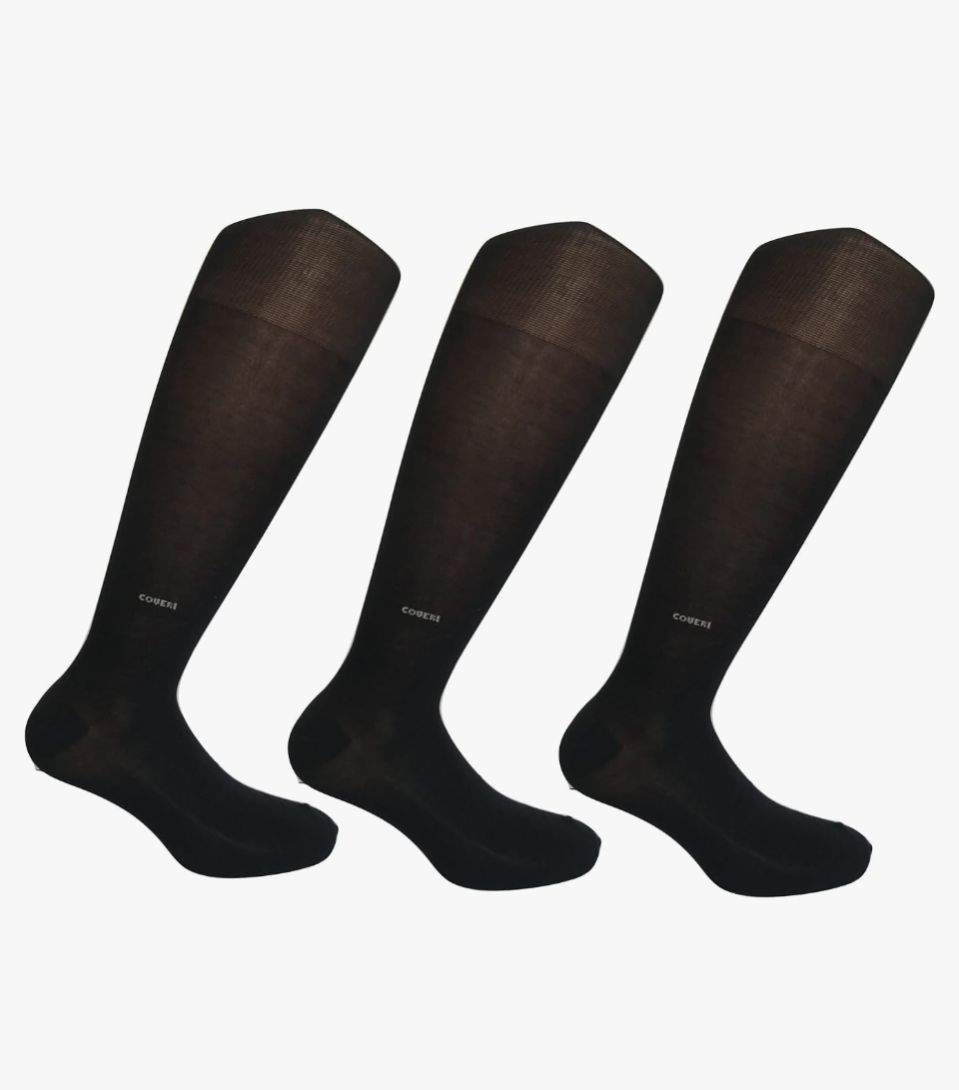 Enrico Coveri - Set di 3 Calzini Lunghi uomo in cotone elasticizzato - immagine 3