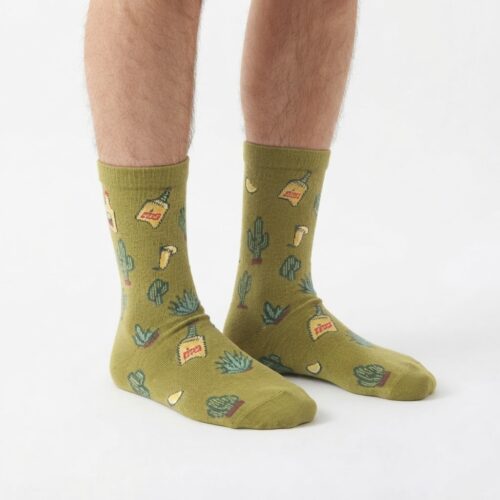 Ironic Socks - Calzini Uomo Verdi Tequila in Cotone elastico