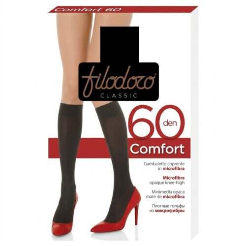 Filodoro - Comfort 60 - Gambaletto Nero in microfibra coprente