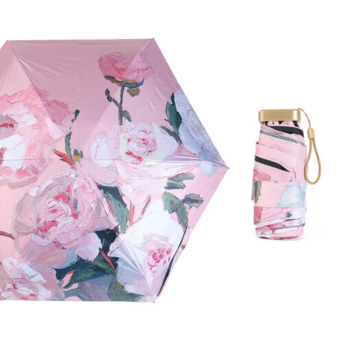 Ombrello Pocket Pieghevole fantasia Rose | Compatto e pratico
