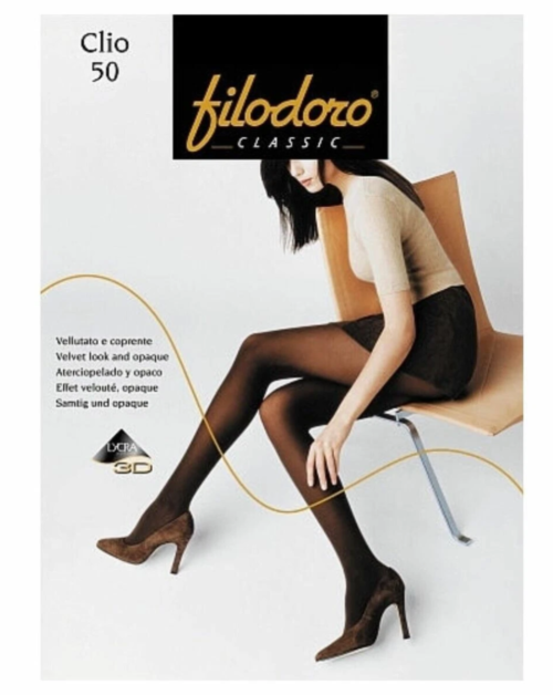 Filodoro – Collant donna Classic Clio 50 – microfibra coprente