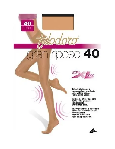 Filodoro - Collant Gran Riposo 40  a compressione Graduata