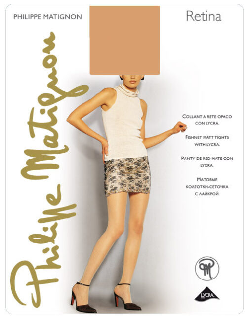Philippe Matignon - Retina - Collant Microrete opaca con licra